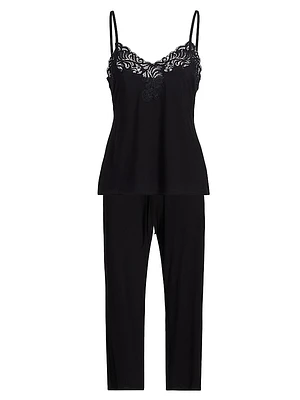 Glamour Lace-Trim Lounge Set