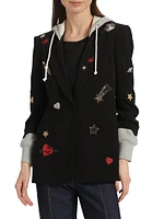 Nebula Embellished Hooded Khloe Jacket