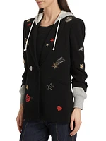 Nebula Embellished Hooded Khloe Jacket