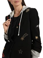 Nebula Embellished Hooded Khloe Jacket