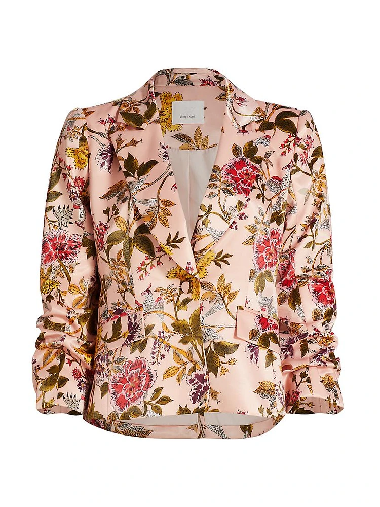 Ursula Floral Satin Jacket