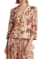 Ursula Floral Satin Jacket