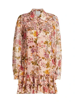 Barnes Floral Mini Shirtdress