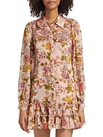 Barnes Floral Mini Shirtdress