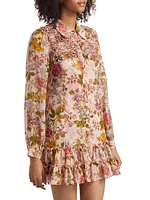 Barnes Floral Mini Shirtdress