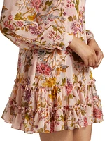 Barnes Floral Mini Shirtdress