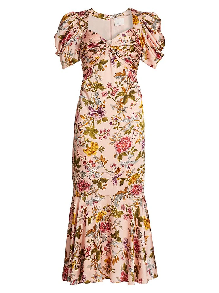 Wilma Floral Midi-Dress