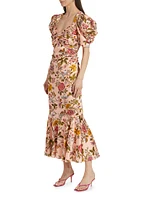 Wilma Floral Midi-Dress