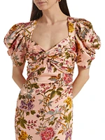 Wilma Floral Midi-Dress