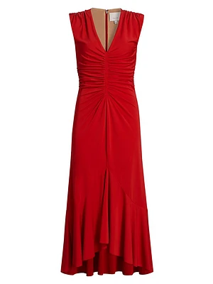 Dianne Ruched Midi-Dress