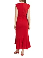 Dianne Ruched Midi-Dress