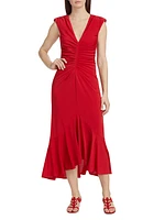 Dianne Ruched Midi-Dress