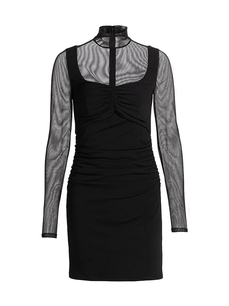 Beren Illusion Yoke Minidress