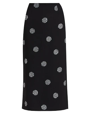 Malti Crystal Dot Maxi Skirt