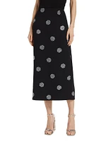 Malti Crystal Dot Maxi Skirt