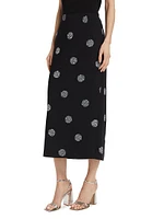 Malti Crystal Dot Maxi Skirt