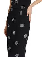 Malti Crystal Dot Maxi Skirt