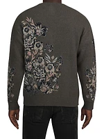 Floral Jacquard Cardigan