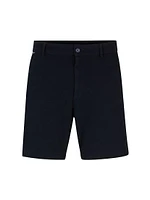 Regular Fit Rise Shorts Stretch Cotton