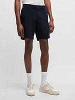 Regular Fit Rise Shorts Stretch Cotton