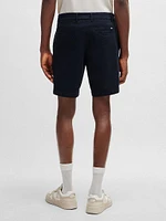 Regular Fit Rise Shorts Stretch Cotton