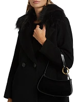 Madison Fur Collar Maxi Wool Coat