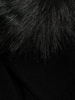 Madison Fur Collar Maxi Wool Coat