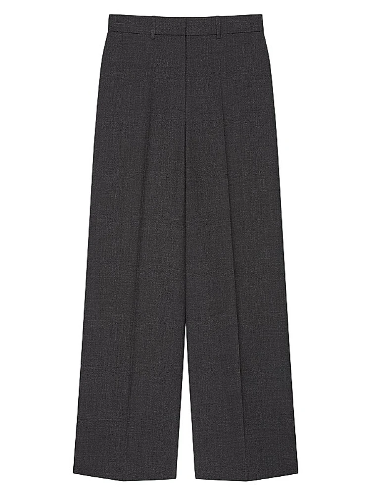 Oversized Tailored Pants in Wool