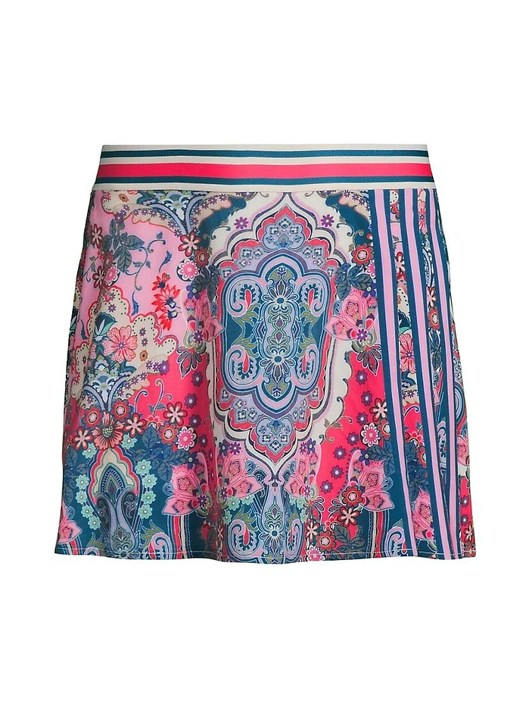 Melody Bee Active Paisley Tennis Skirt