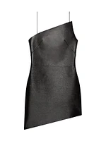 Asymmetric Dress Leather