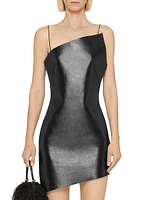 Asymmetric Dress Leather