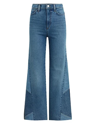 The Bailey Pieced Wide-Leg Jeans