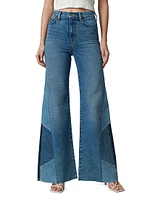 The Bailey Pieced Wide-Leg Jeans