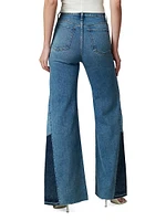 The Bailey Pieced Wide-Leg Jeans