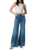 The Bailey Pieced Wide-Leg Jeans