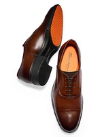 Leather Cap-Toe Loafers