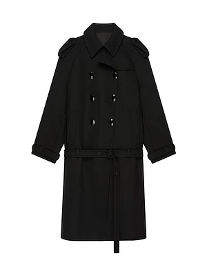 Oversized Trench-Coat Wool