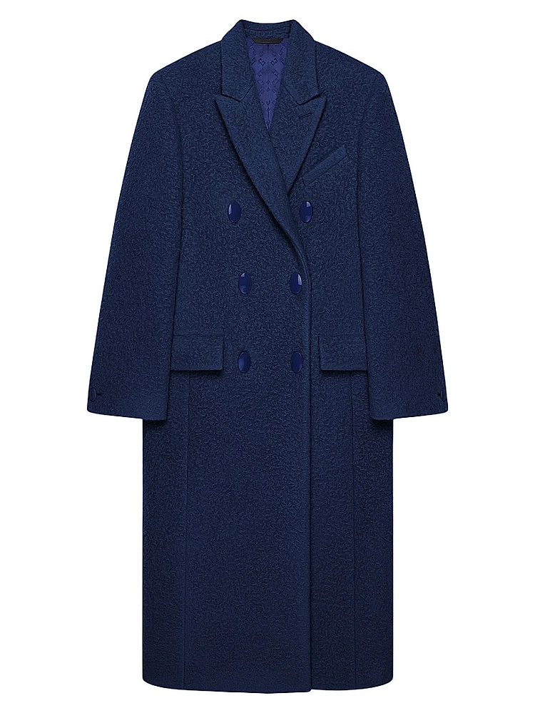 Alpaca Bouclette Wool Coat