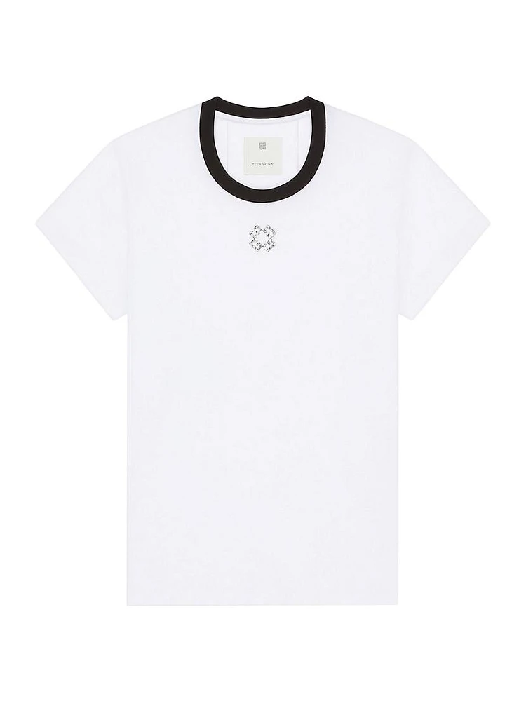 Slim Fit T-Shirt Cotton and Crystals