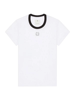 Slim Fit T-Shirt Cotton and Crystals