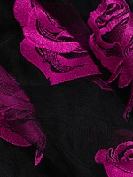 Perle Floral Tulle Strapless Maxi Dress