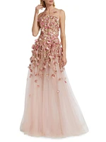 Orchid Organza A-Line Gown