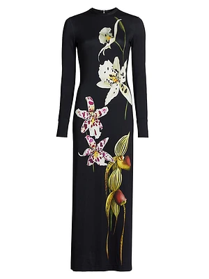 Floral Jersey Maxi Dress