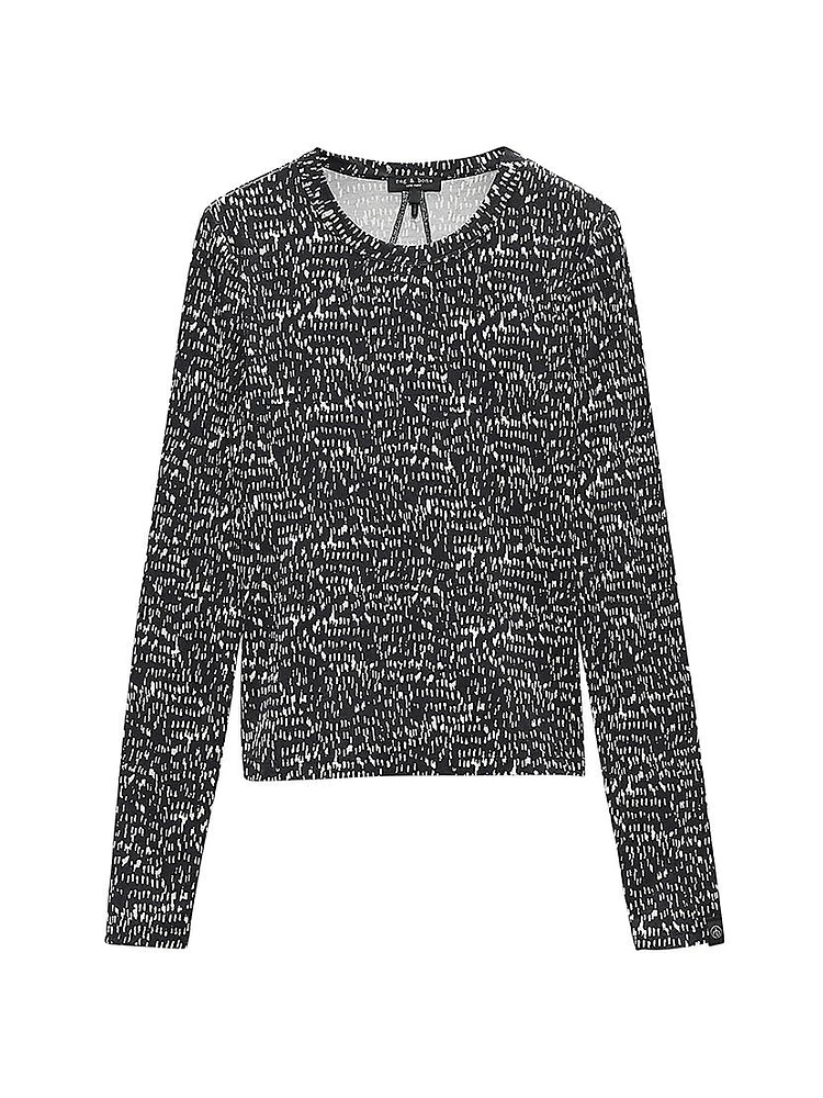 Luca Printed Long-Sleeve Top