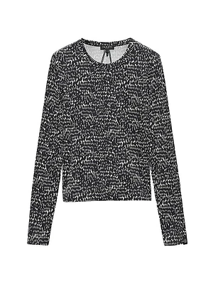 Luca Printed Long-Sleeve Top