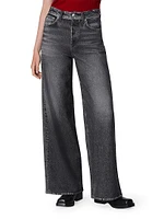 Miramar Printed High-Rise Wide-Leg Jeans