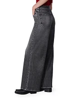 Miramar Printed High-Rise Wide-Leg Jeans