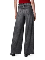 Miramar Printed High-Rise Wide-Leg Jeans