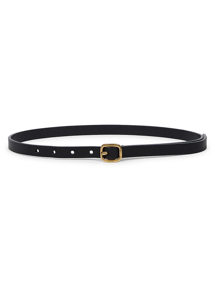 Rounded Leather Belt