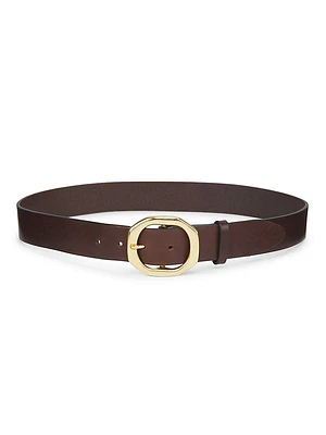 Audrey Leather Goldtone Buckle Belt
